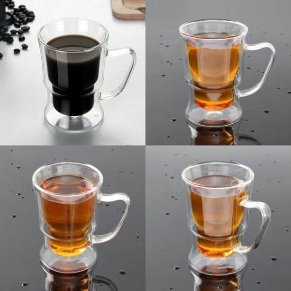 이중 유리컵 250ml 아이스잔 카페잔