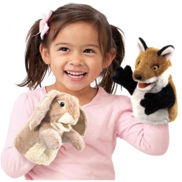 손인형 베이지토끼 역할놀이인형 동물손인형 인형놀이