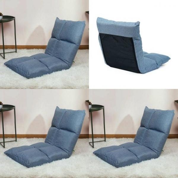 각도조절 좌식소파 라이트블루 1인용좌식소파 좌식용의자
