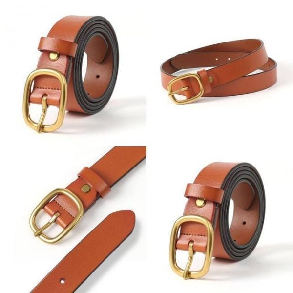 여성 소가죽 벨트 S5 카멜 골드 여성정장벨트 여자허리벨트