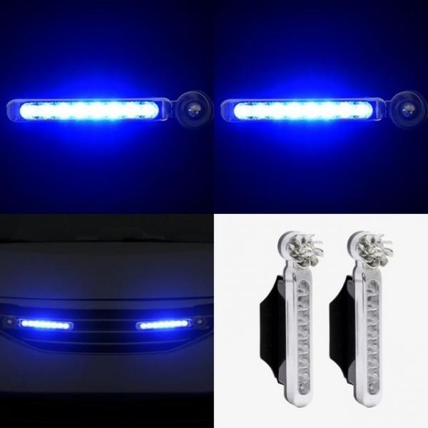 LED 자동차 라이트 2p세트 블루 차량안개등 LED안개등