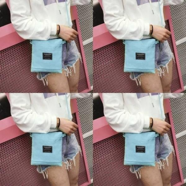 캔버스 미니 크로스백 스카이 귀여운 여행용