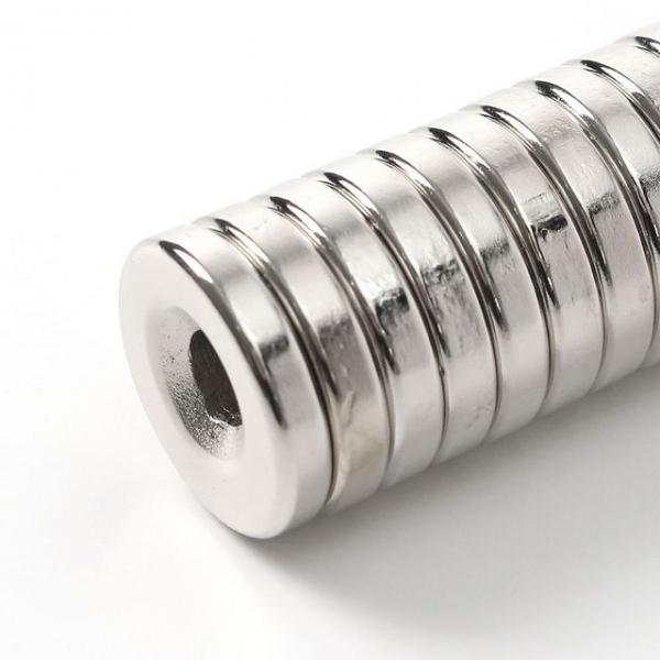 원형사라 자석 10개 18x4mm 홀10 5 산업용초강력자석 강력고정