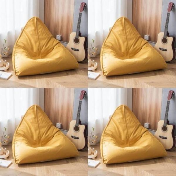 1인용 삼각 빈백 소파 옐로우 푹신의자 일인용쇼파 의자쇼파