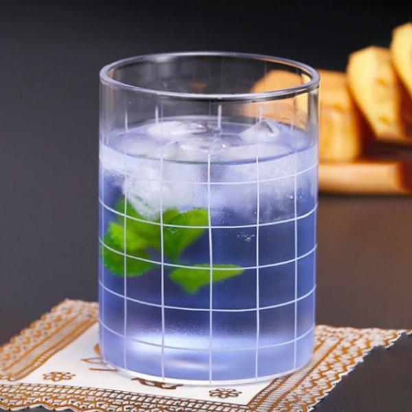 유리컵 300ml 화이트 카페유리컵 유리잔