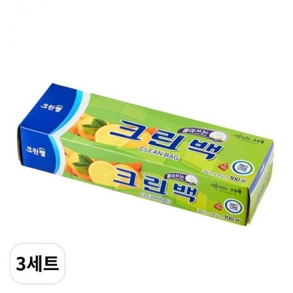 크린랲 위생백 30cm x 45cm 대 100매입 3세트 크린랩