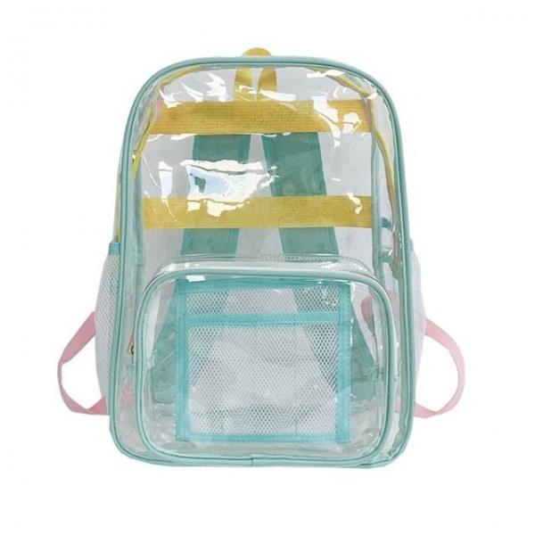PVC 파스텔 투명 백팩 민트 덕질가방 야구가방