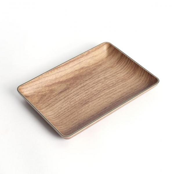 사각 접시 아카시아 카페접시 디저트접시