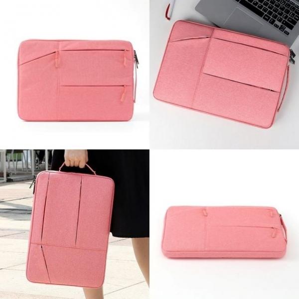 손잡이 노트북 파우치 핑크 39x27cm 탭가방 그램가방