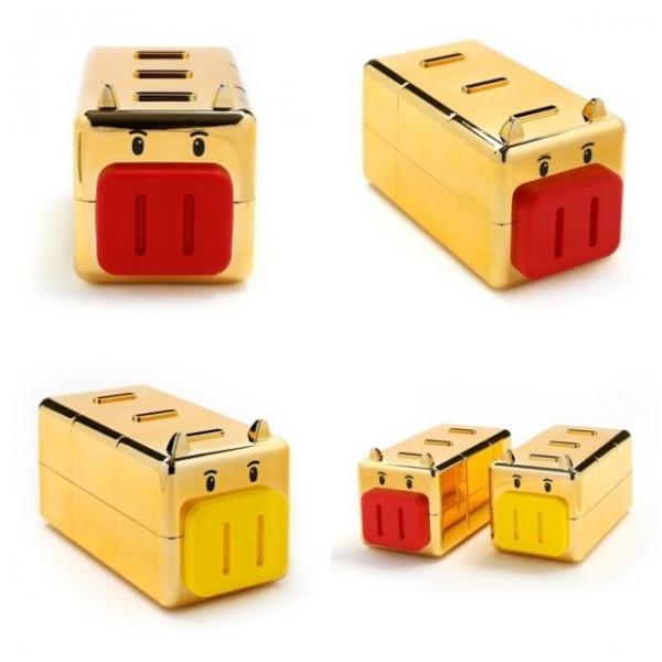 골드 칸칸 돼지저금통 대 소품 저금통선물