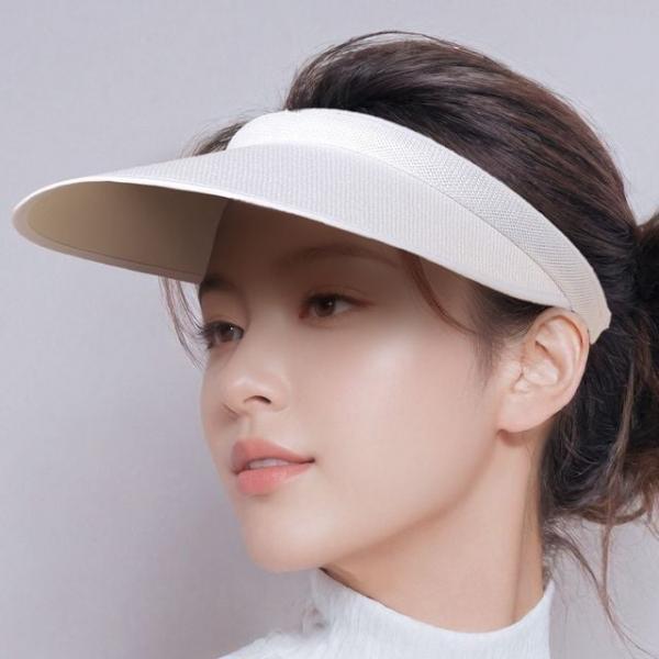 모노 와이드 썬캡 화이트 여성용  여름썬캡 여성썬캡모자