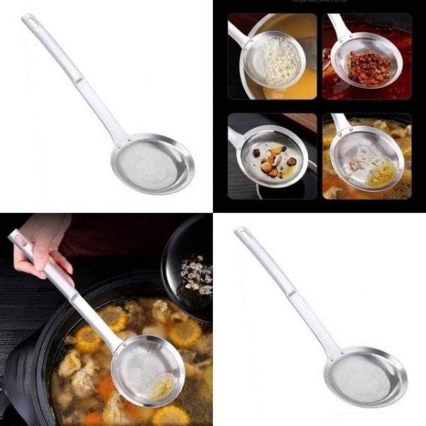 쉐프 스텐 거품 망국자 33cm 거품긴지기 찌꺼기건지기