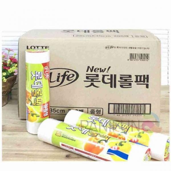 비닐롤팩 500매 12개 투명봉투 투명비닐 비닐백 주방비닐 위생비닐