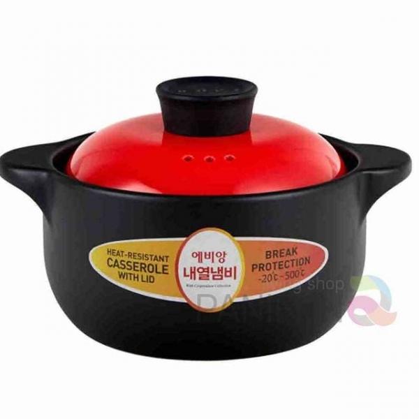 내열냄비 1.6L 된장찌개뚝배기 유리내열냄비 뚝배기솥 도자기냄비 내열유리냄비