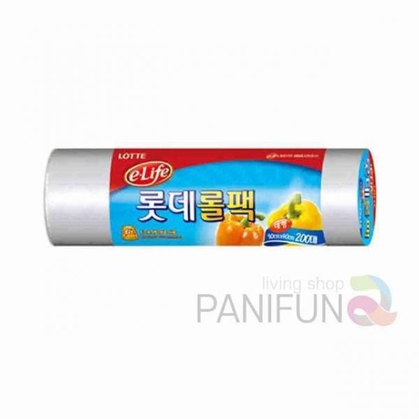 비닐롤팩 200매 투명비닐봉지 주방비닐 투명봉투 일회용비닐봉지 일회용비닐봉투