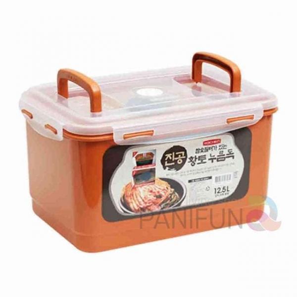 누름용기 12.5L 발효용기 숙성용기 진공보관용기 장아찌통 황토김장통