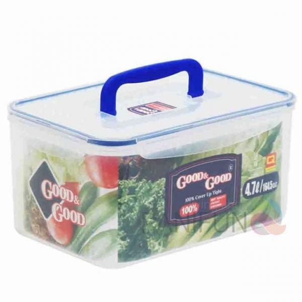 핸들 밀폐용기 4.7L 야채통 김치보관통 냉장고보관용기 김치통 식재료보관용기
