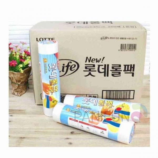 비닐롤팩 200매 30개 식품용비닐 포장비닐 투명비닐봉지 음식봉투 식당비닐