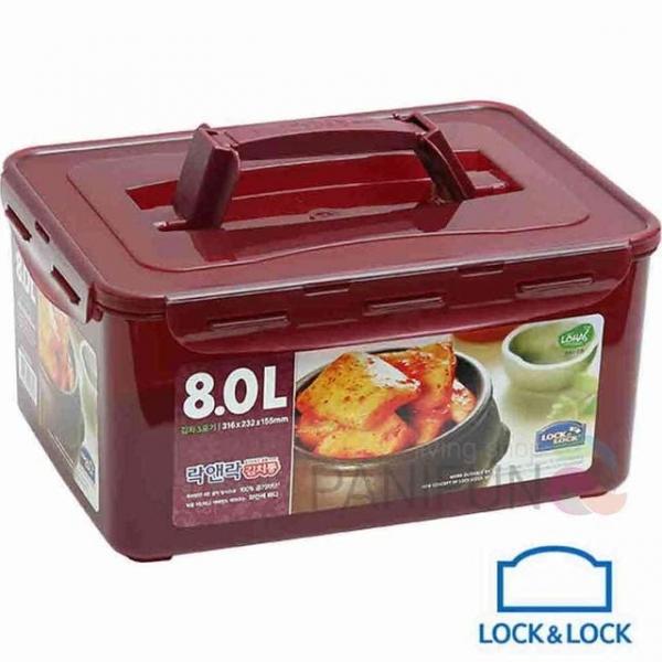 핸디 김치통 8L 냉장고정리 프라스틱반찬통 김치용기 밀폐용기 냉장고보관용기