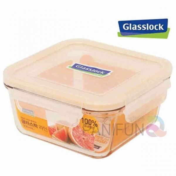 정사각 유리밀폐용기 920ml 장아찌용기 냉장고보관용기 유리반찬통 냉장고수납용기 주방밀폐용기