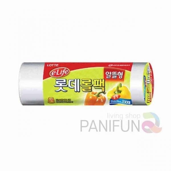 비닐롤팩 200매 식품용비닐 투명비닐봉지 위생비닐 음식봉투 투명봉투