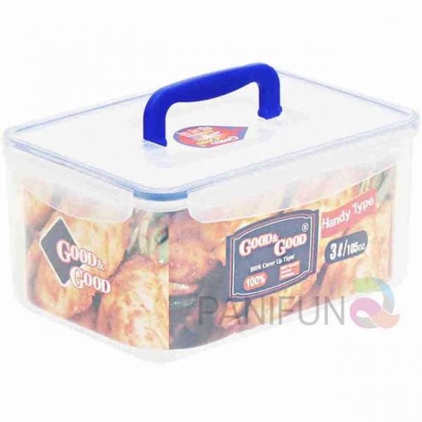핸들 밀폐용기 3L 냉장고정리용기 냉장고보관용기 김치용기 김치통 프라스틱반찬통