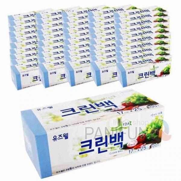 비닐백 100매 50개 비닐쇼핑백 크린롤백특대 롤팩 업소용롤백 위생롤백