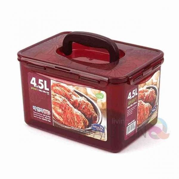 핸들 김치통 4.5L 대용량김치통 김장통 김치통4.5리터 사각김치통 김장보관용기