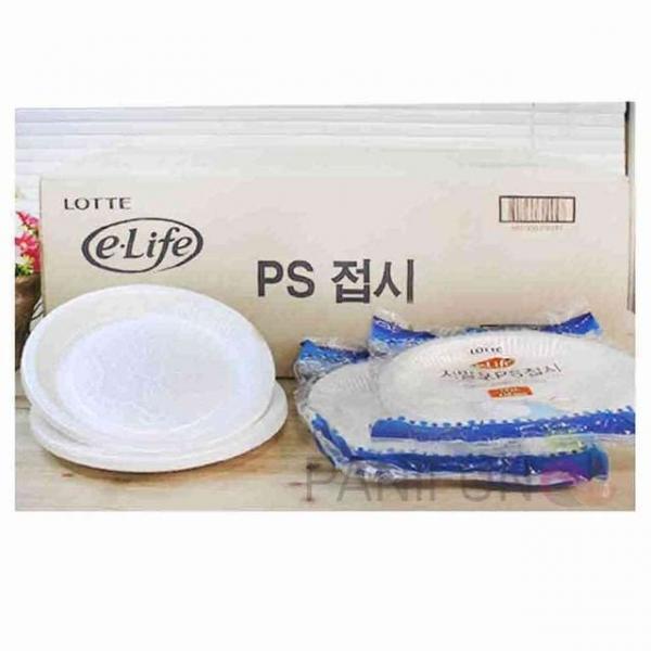 종이접시 1000개 1회용접시 일회용그릇 일회용원형접시 캠핑접시 원형접시
