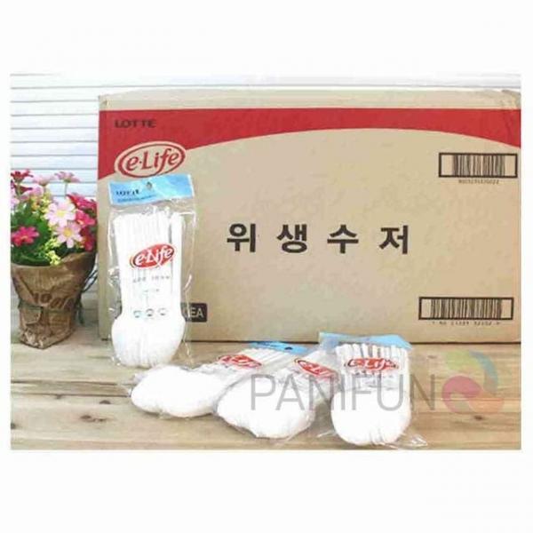 일회용수저 100개 1회용수저 플라스틱숟가락 업소용일회용숟가락 다용도수저 일회용숟가락100개