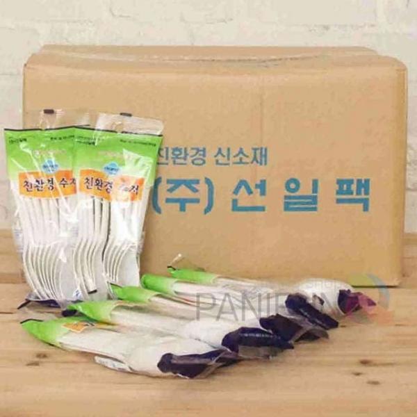 일회용 포크 1000개 일회용샐러드포크 배달포크 일회용포크 포크포장 과일포크