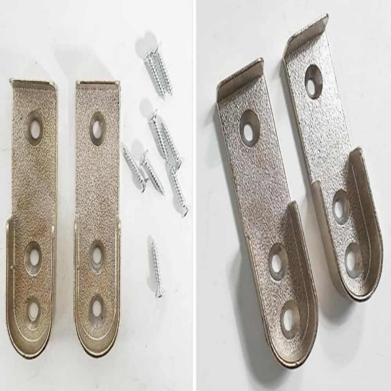 일자형 옷봉소켓 2P 옷걸이봉받침대 옷걸이봉소켓 옷걸이봉지지대 봉걸이 옷봉지지대 옷장봉 옷장봉소켓 봉