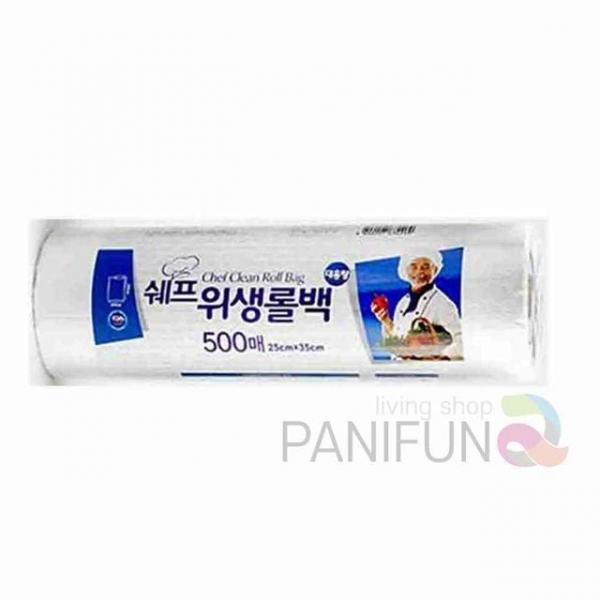 비닐롤백 500매 비닐포장 투명비닐 주방비닐 일회용비닐봉지 식당비닐