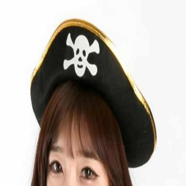 해적모자(소) 파티모자 데코모자 모자소품 해적소품 데코소품 파티아이템 모자꾸미기 이벤트모자 코스튬모