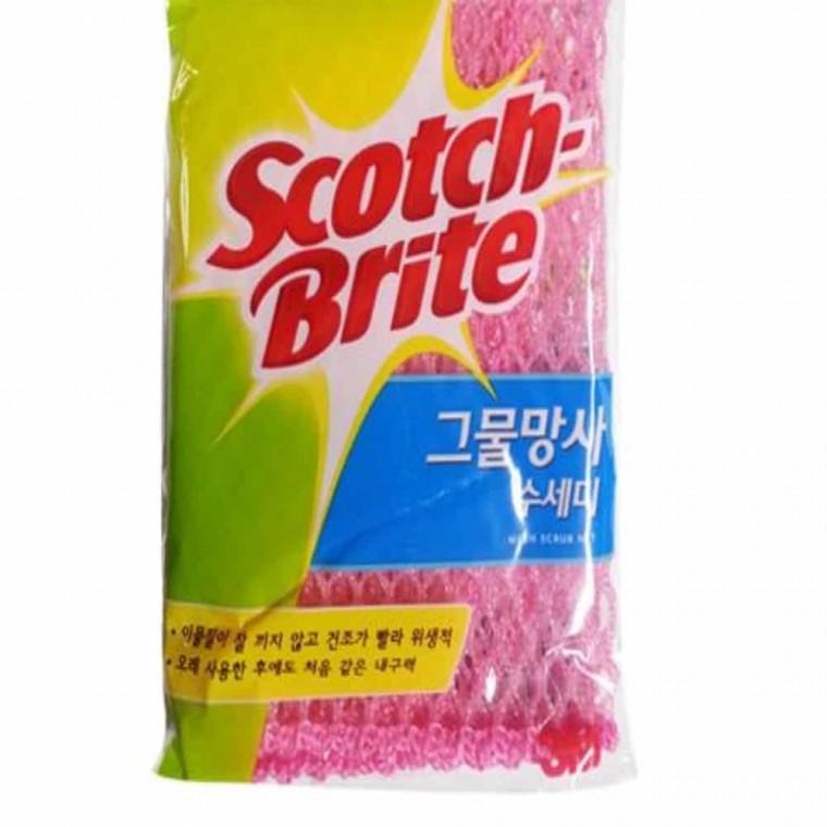 그물수세미(핑크) 3M주방수세미 거품수세미 주방용수세미 주방수세미 냄비수세미 설겆이수세미 싱크대수세