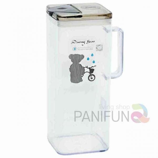 정사각 물통 2L 플라스틱물병 식당용물병 식당물병 주방물통 플라스틱물통