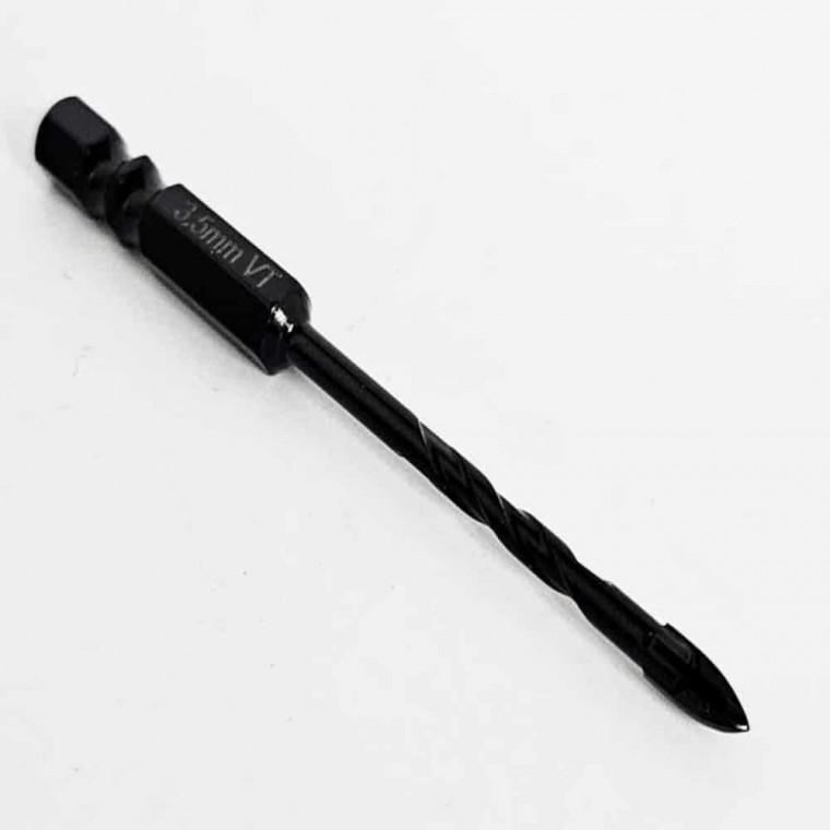 십자형 타일기리 3.5mm 타일드릴비트 천공비트 스틸기리 타일천공 타일구멍 타일공구 타일드릴날 알루미늄