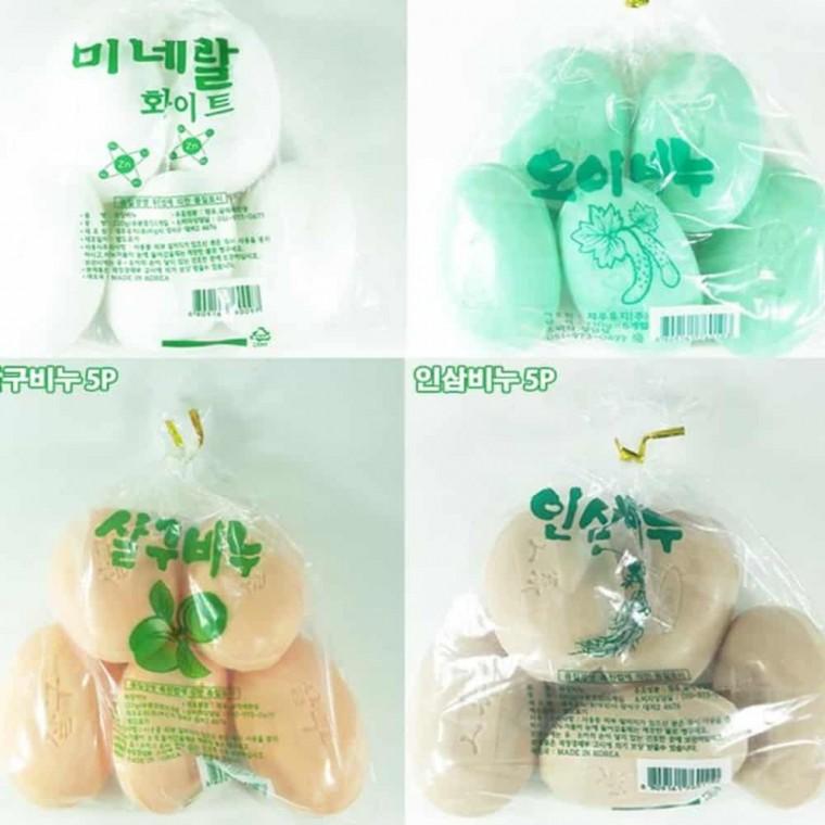세안용 비누(5입) 단단한비누 고체비누 얼굴비누 세면비누 향기비누 미네랄비누 클렌징비누 바비누 피부비