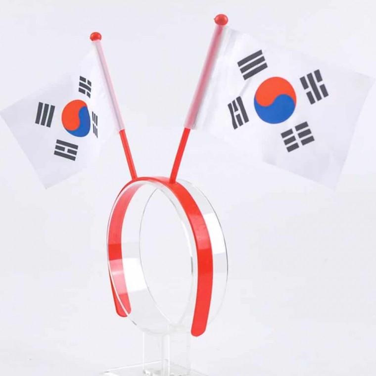 태극기머리띠(깃발) 이벤트머리띠 응원소품 파티용머리띠 놀이공원머리띠 어른머리띠 여자헤어밴드 할로윈