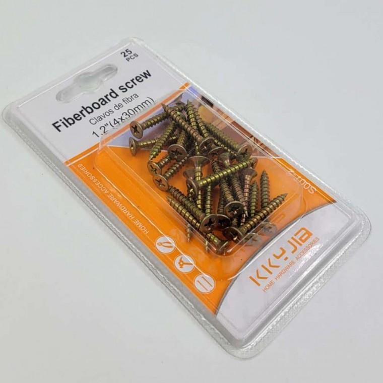 30mm 드릴 피스 25 PCS 목공용피스 나사 목공나사못