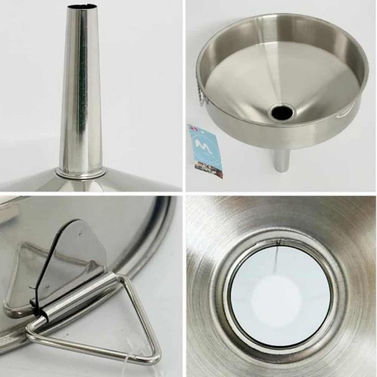 스텐 깔대기160mm 페트병깔때기 거름망깔대기 곡물깔대기 식용유깔때기 커피깔때기 쌀깔때기 기름깔대기 오