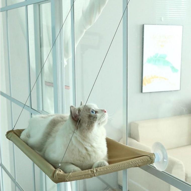 고양이 해먹 정돈 창문 침대 캣타워