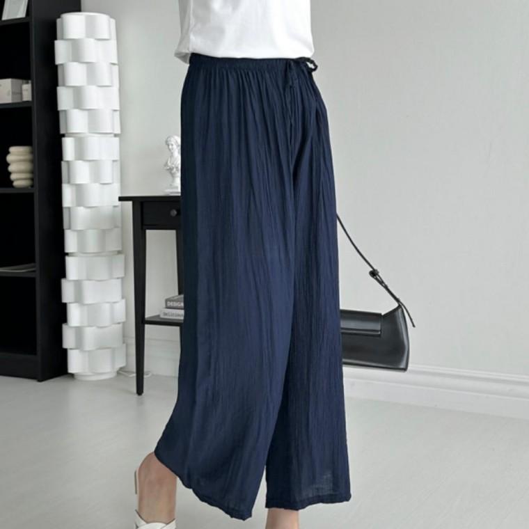 벨류 아사 무지 통바지 원다 여름 와이드 팬츠