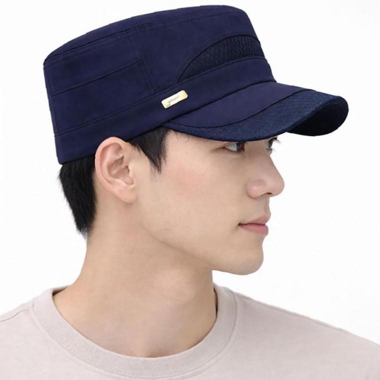 남자 트렌디 여자 여름 외출 모자 측면 메쉬 소재 습기 배출 군모