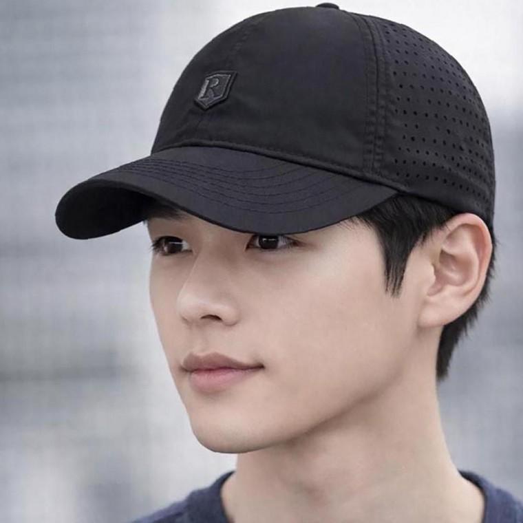 남자 썸머 미니멀 외출 모자 영문 로고 포인트 메쉬 통풍
