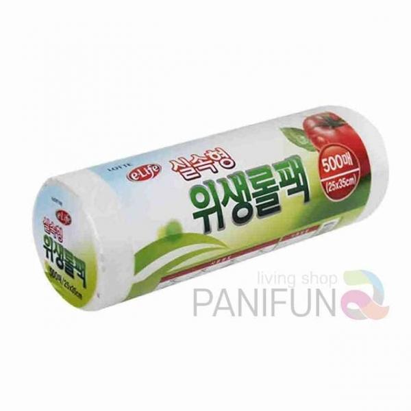 비닐롤팩 500매 가정용위생팩 업소용롤백 크린롤백특대 일회용위생백 크린롤백대형