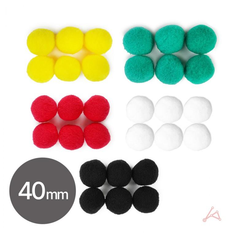 크리스마스트리장식 40mm 단색세트 DIY