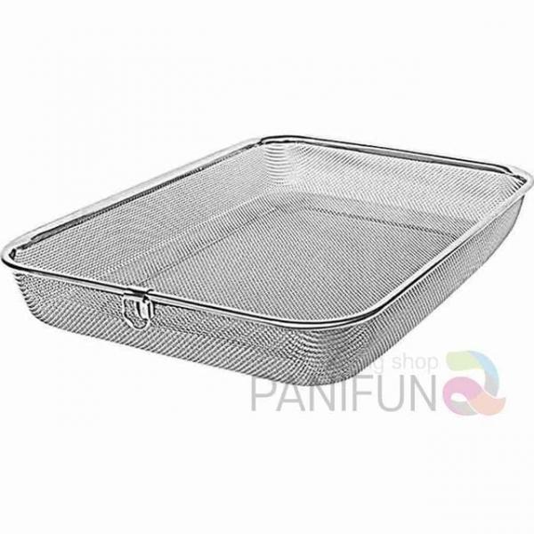 네모 채반 1호 쟁반받침 스텐망 기름망 튀김망 튀김받침