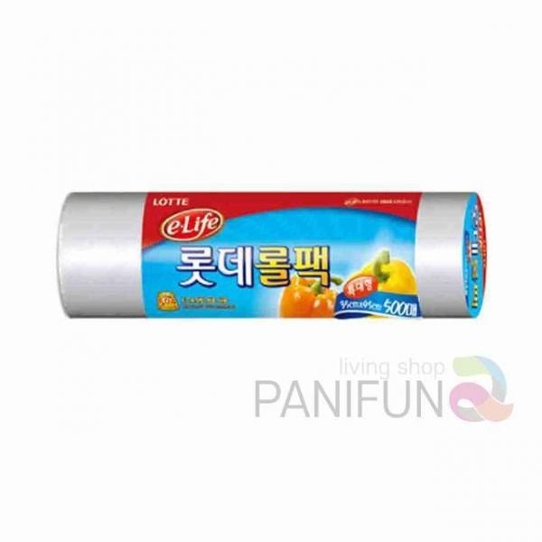 비닐롤팩 500매 시장비닐봉투 롤백비닐 롤봉투 일회용봉투 과일포장비닐