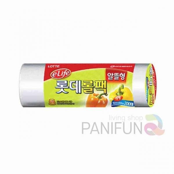 비닐롤팩 200매 일회용비닐봉투 위생팩 위생백 위생봉지 일회용비닐